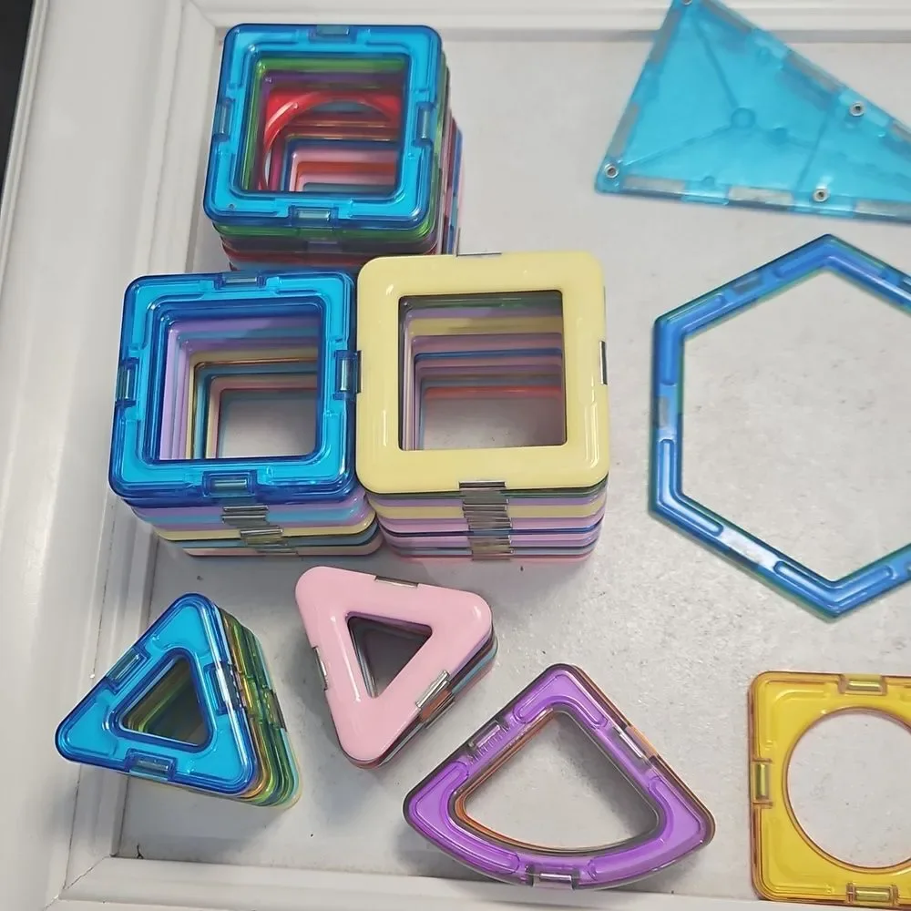 Colorful Magnetic Building Blocks Set for Kids